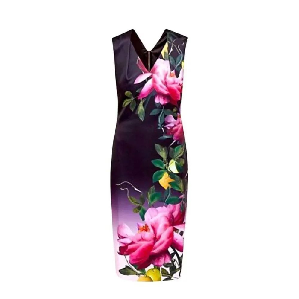 Ted Baker Oldiva Citrus Bloom Midi Sz 1 (US 4)